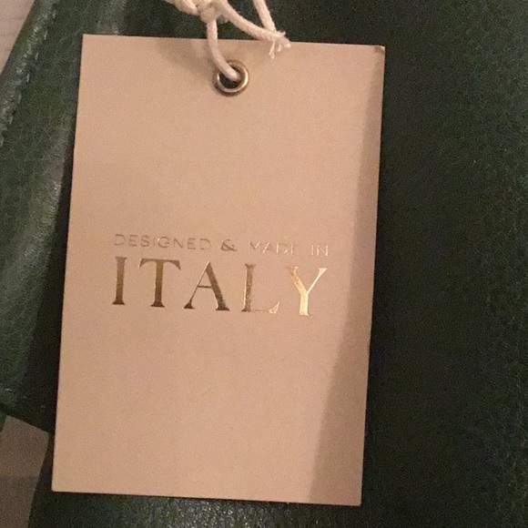 Made in ITALY” Green, Leather bag💕(NWT) - Picture 5 of 5